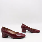 ESCARPINS EN CUIR EFFET CROCO