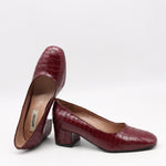 ESCARPINS EN CUIR EFFET CROCO