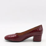 ESCARPINS EN CUIR EFFET CROCO