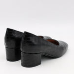 ESCARPINS EN CUIR EFFET CROCO