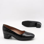 ESCARPINS EN CUIR EFFET CROCO
