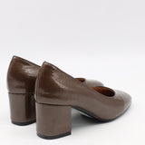 ESCARPINS EN CUIR VERNIS FROISSÉE
