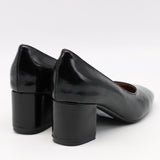 ESCARPINS EN CUIR VERNIS FROISSÉE