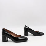 ESCARPINS EN CUIR VERNIS FROISSÉE
