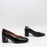 ESCARPINS EN CUIR VERNIS FROISSÉE