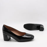 ESCARPINS EN CUIR VERNIS FROISSÉE
