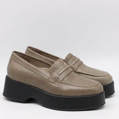 MOCASSINS À PLATEFORMES EN CUIR