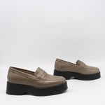 MOCASSINS À PLATEFORMES EN CUIR
