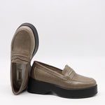 MOCASSINS À PLATEFORMES EN CUIR