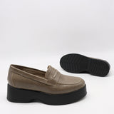 MOCASSINS À PLATEFORMES EN CUIR