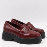 MOCASSINS À PLATEFORMES EN CUIR