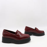 MOCASSINS À PLATEFORMES EN CUIR