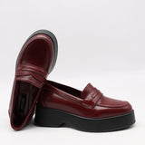 MOCASSINS À PLATEFORMES EN CUIR