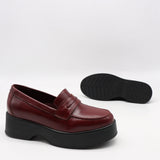 MOCASSINS À PLATEFORMES EN CUIR