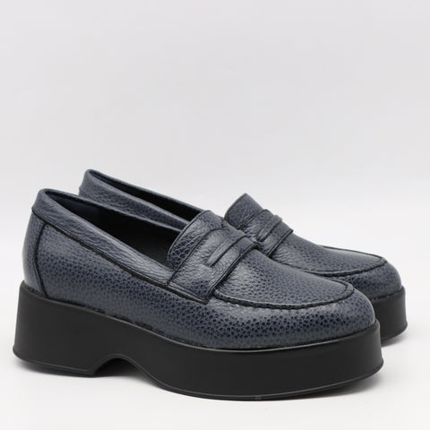 MOCASSINS À PLATEFORMES EN CUIR