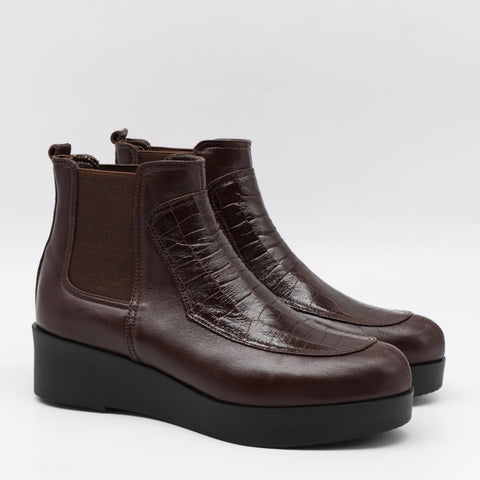 CHELSEA BOOTS COMPENSÉES EN CUIR
