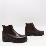 CHELSEA BOOTS COMPENSÉES EN CUIR