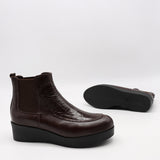 CHELSEA BOOTS COMPENSÉES EN CUIR