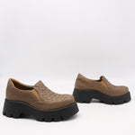 CHAUSSURES EN CUIR À SEMELLE CRANTÉE
