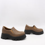 CHAUSSURES EN CUIR À SEMELLE CRANTÉE