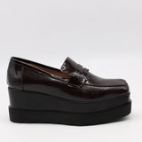 MOCASSINS COMPENSÉES EN CUIR VERNIS