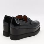 MOCASSINS COMPENSÉES EN CUIR VERNIS