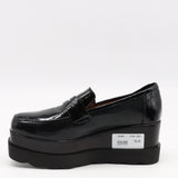 MOCASSINS COMPENSÉES EN CUIR VERNIS