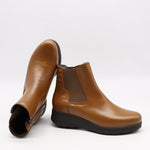 BOTTINES ÉLASTIQUES EN CUIR