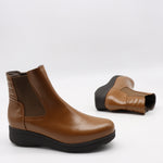 BOTTINES ÉLASTIQUES EN CUIR