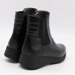 BOTTINES ÉLASTIQUES EN CUIR