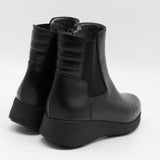 BOTTINES ÉLASTIQUES EN CUIR