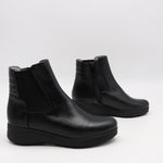 BOTTINES ÉLASTIQUES EN CUIR