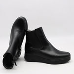 BOTTINES ÉLASTIQUES EN CUIR