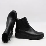 BOTTINES ÉLASTIQUES EN CUIR