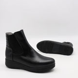 BOTTINES ÉLASTIQUES EN CUIR
