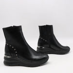 BOOTS COMPENSÉES EN CUIR