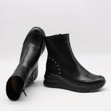 BOOTS COMPENSÉES EN CUIR