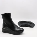 BOOTS COMPENSÉES EN CUIR