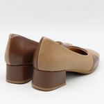 ESCARPINS MI-TALONS EN CUIR
