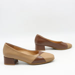ESCARPINS MI-TALONS EN CUIR