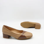 ESCARPINS MI-TALONS EN CUIR