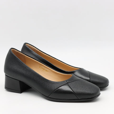 ESCARPINS MI-TALONS EN CUIR
