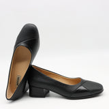 ESCARPINS MI-TALONS EN CUIR