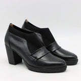CHAUSSURES À TALONS EN CUIR ET STRETCH