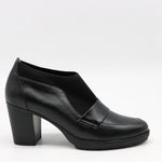 CHAUSSURES À TALONS EN CUIR ET STRETCH