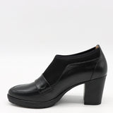 CHAUSSURES À TALONS EN CUIR ET STRETCH