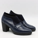 CHAUSSURES À TALONS EN CUIR ET STRETCH