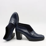 CHAUSSURES À TALONS EN CUIR ET STRETCH
