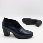 CHAUSSURES À TALONS EN CUIR ET STRETCH