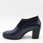 CHAUSSURES À TALONS EN CUIR ET STRETCH
